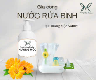 GIA CÔNG NƯỚC RỬA BÌNH SỮA CHO BÉ TẠI HƯƠNG MỘC NATURE - AN TOÀN, CHUẨN CHẤT LƯỢNG